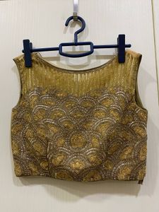 Golden Heavy Work Lehenga