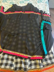 Black and White Checkered Suit Set