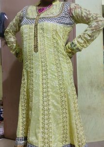 Light Yellow Dress - Poly Cotton, Comfortable