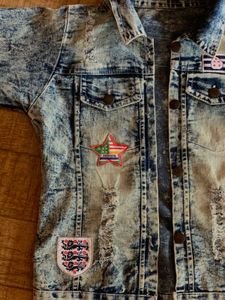 Denim Jacket with Patches