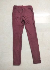Burgundy Slim Jeans