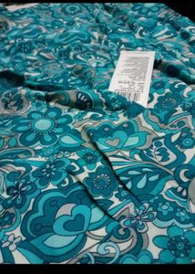Blue Floral Print Dress