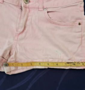 Girls H&amp;M Pink Denim Shorts