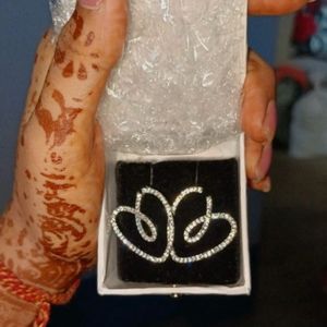 Heart Crystal Earrings