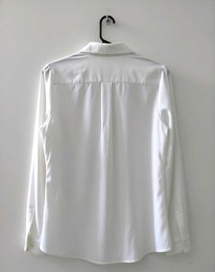 Cute Cat Print White Shirt