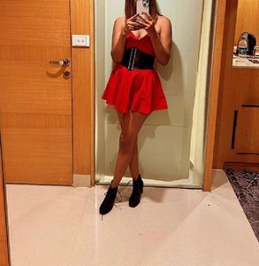 Red micro mini Skater Dress - Valentine’s