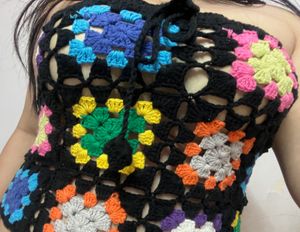 Crochet Tie Square Top