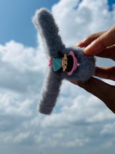 Pink Furry Hair Clip