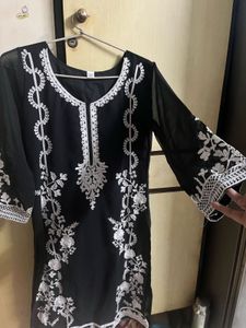 Black Chicken Work Kurti