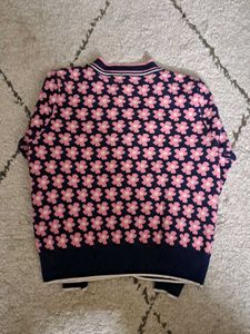 Floral Cropped Cardigan