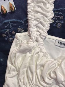 White Corset Style Top