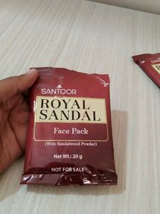 Santoor Royal Sandal Face Pack and serum