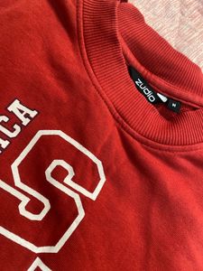 Red Comfortable Sweatshirt