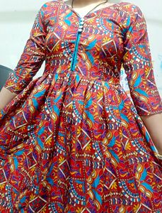 Short Neck Frock Style Kurti