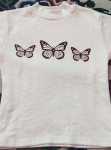 Butterfly Graphic Crop Top🦋