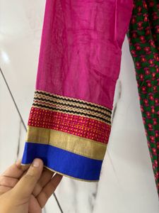 Festive  Anarkali Three Piece Set