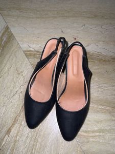 Black Slingback Heels
