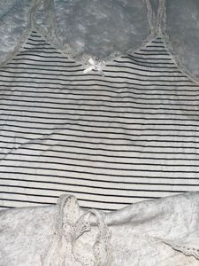 Lace Trimmed Tank Tops