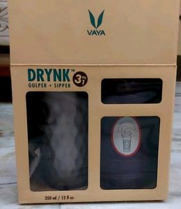 VAYA DRYNK 3 In 1 Stainless Steel Tumbler, Sipper,
