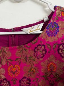 Ethnic Gown- Magenta Pink