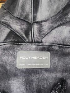 Distressed Graphic Zip-Up Hoodie