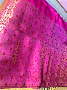 Pink Double Shade Saree