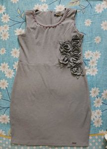 Elegant Silver Mini Dress