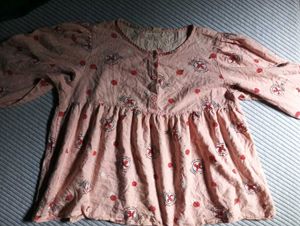 Pink Print Blouse