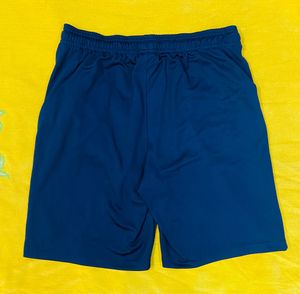 Nike Solid Blue Shorts Unisex