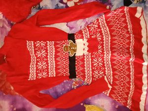Red Woolen Dress🎀