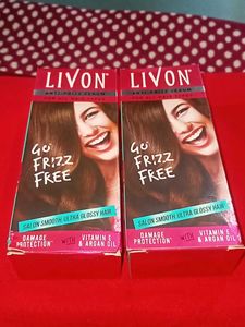 Livon Anti-Frizz Hair Serum (Pack Of 2)