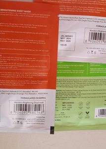 combo of 3 Sheet mask
