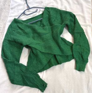 🎁Buy1 Get1 Free Stylish Crop Wrap Sweater H