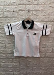 cute, black and white polo T-shirt