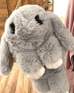Grey Kawaii Bunny Slingbag