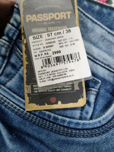 Blue Denim Jeans brand new sealed tag from showrom