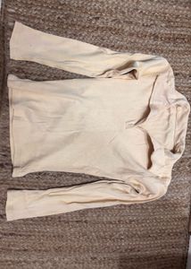 Ribbed Knit Polo Bodysuit