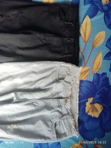 Two same Jeans light Blue And Black