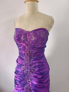 Purple Mermaid Gown