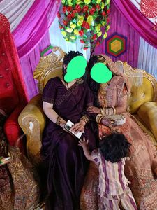 Elegant purple Saree