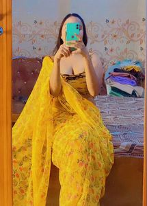 Yellow Floral Saree