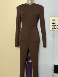 PRETTY LITTLE THINGS Brown JUMPSUIT