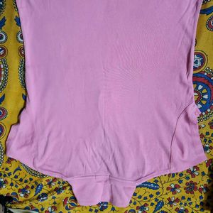 Cute Pink Polo Top