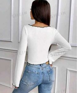 Cute White Tie-Front Top