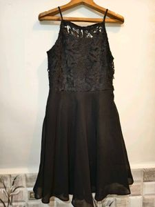 Branded Elegant Black Lace Dress
