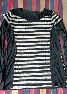 Star Print Open Front Cardigan