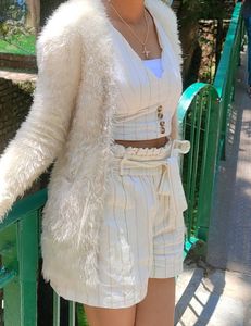 Korean Shorts &amp; Top Cord Set Stylish Pinterest