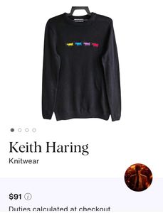 keith harnig Dog pattern sweater