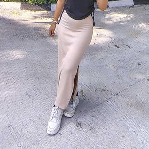 Straight Fit Nude Skirt