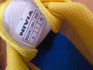 Nivia Zion-1Running Spikes Shoes-Yellow